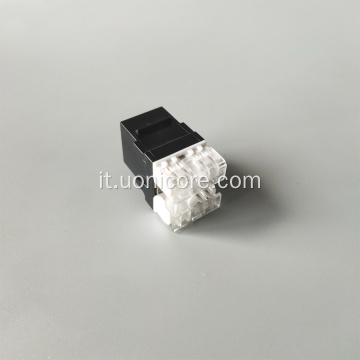 Jack trapezoidale di cablaggio orizzontale a 180 gradi UTP CAT6A